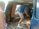 Me,gutting out the interior,getting ready for the chopping.